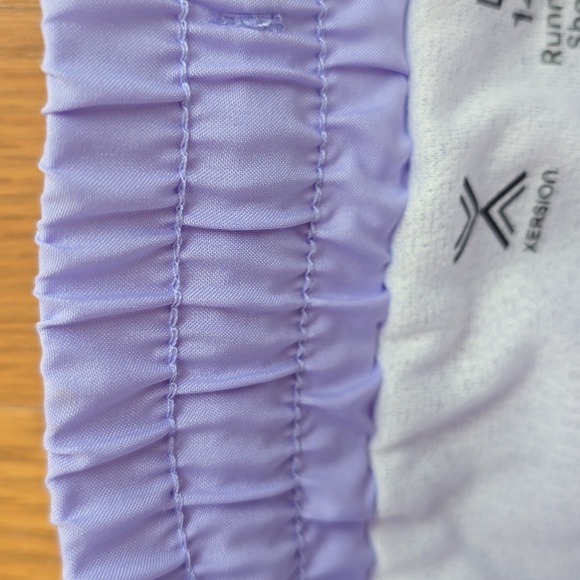 XERSION GIRLS PURPLE RUNNING SHORTS WITH BUILT-IN BRIEFS SIZE LARGE 14 - Picture 6 of 16